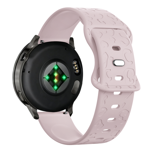 Bandz Garmin Vivoactive 4s Silicone Strap 'Leopard' (Pink)