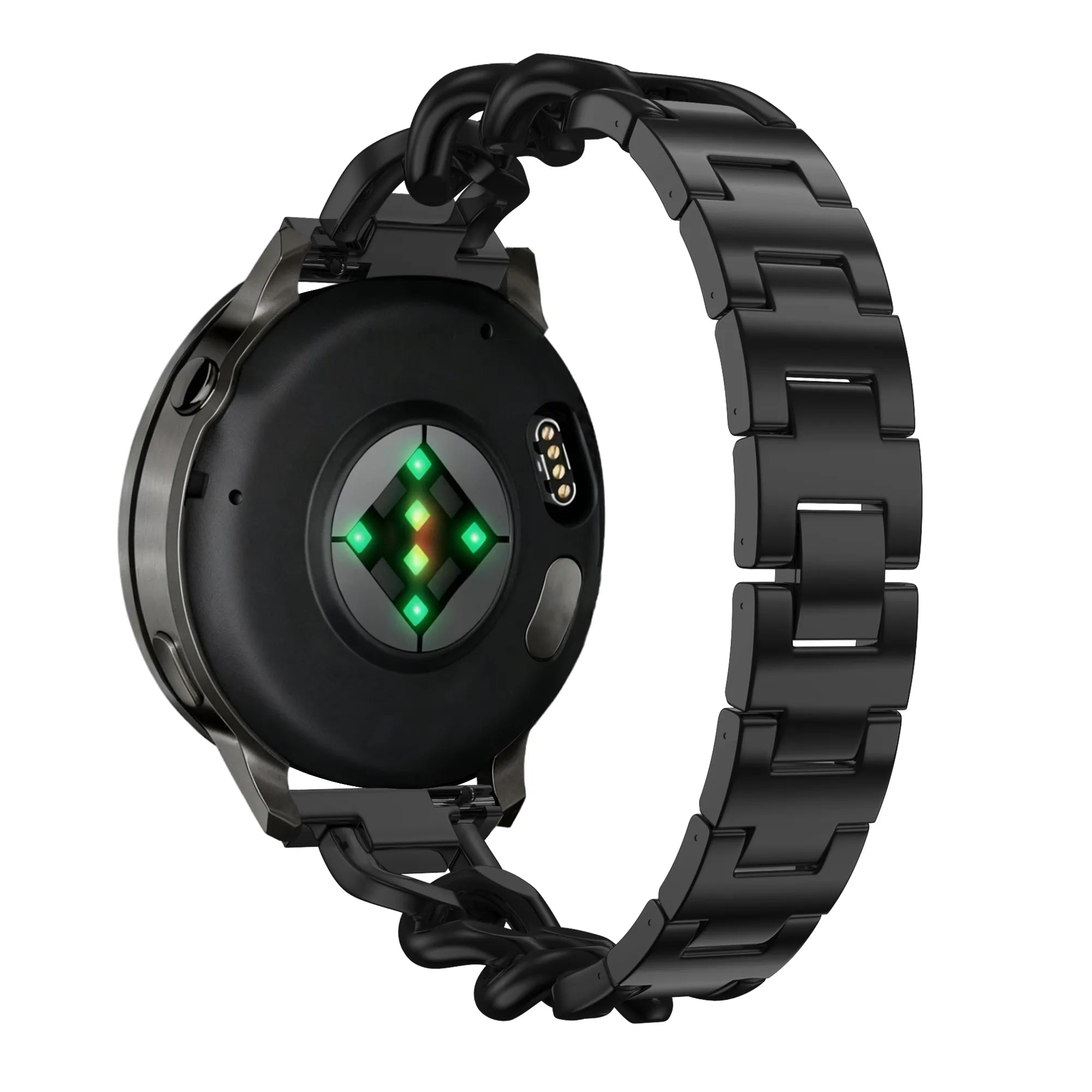Bandz Garmin Forerunner 170 Metal Strap 'Chains' (Black)