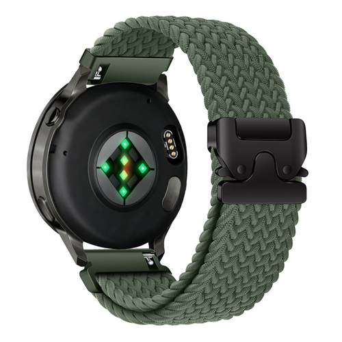 Bandz Garmin Venu 2 Braided Strap 'Parachute' (Green)
