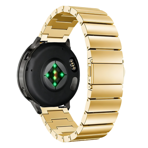 Bandz Garmin Forerunner 165 Steel Strap 'One Bead' (Gold)