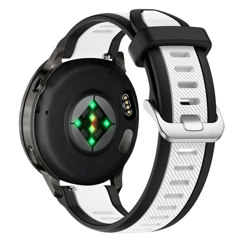 Bandz Garmin Approach J1 Dual Buckled Sport Strap (Black/White)