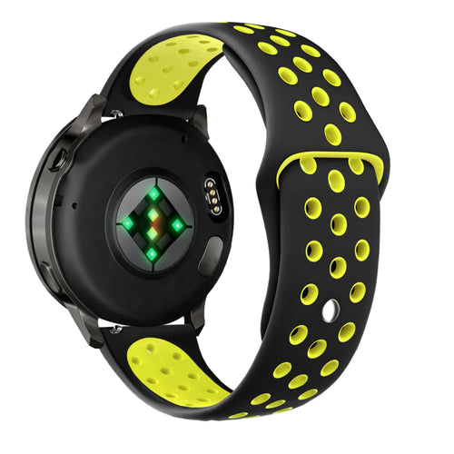 Bandz Garmin Forerunner 170 Sport Strap 'Deluxe' (Black/Yellow)