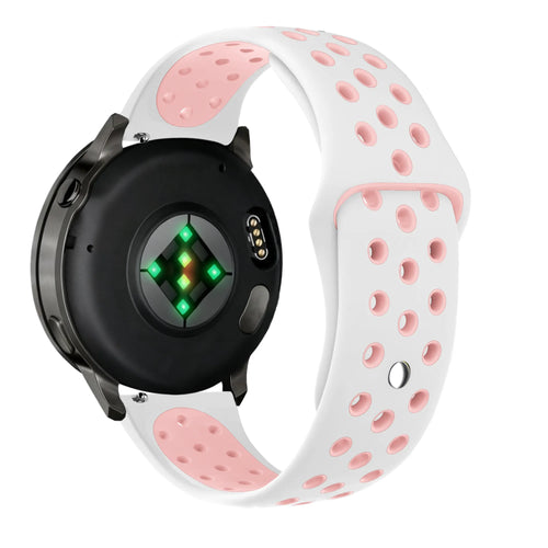 Bandz Garmin Forerunner 170 Sport Strap 'Deluxe' (White/Pink)