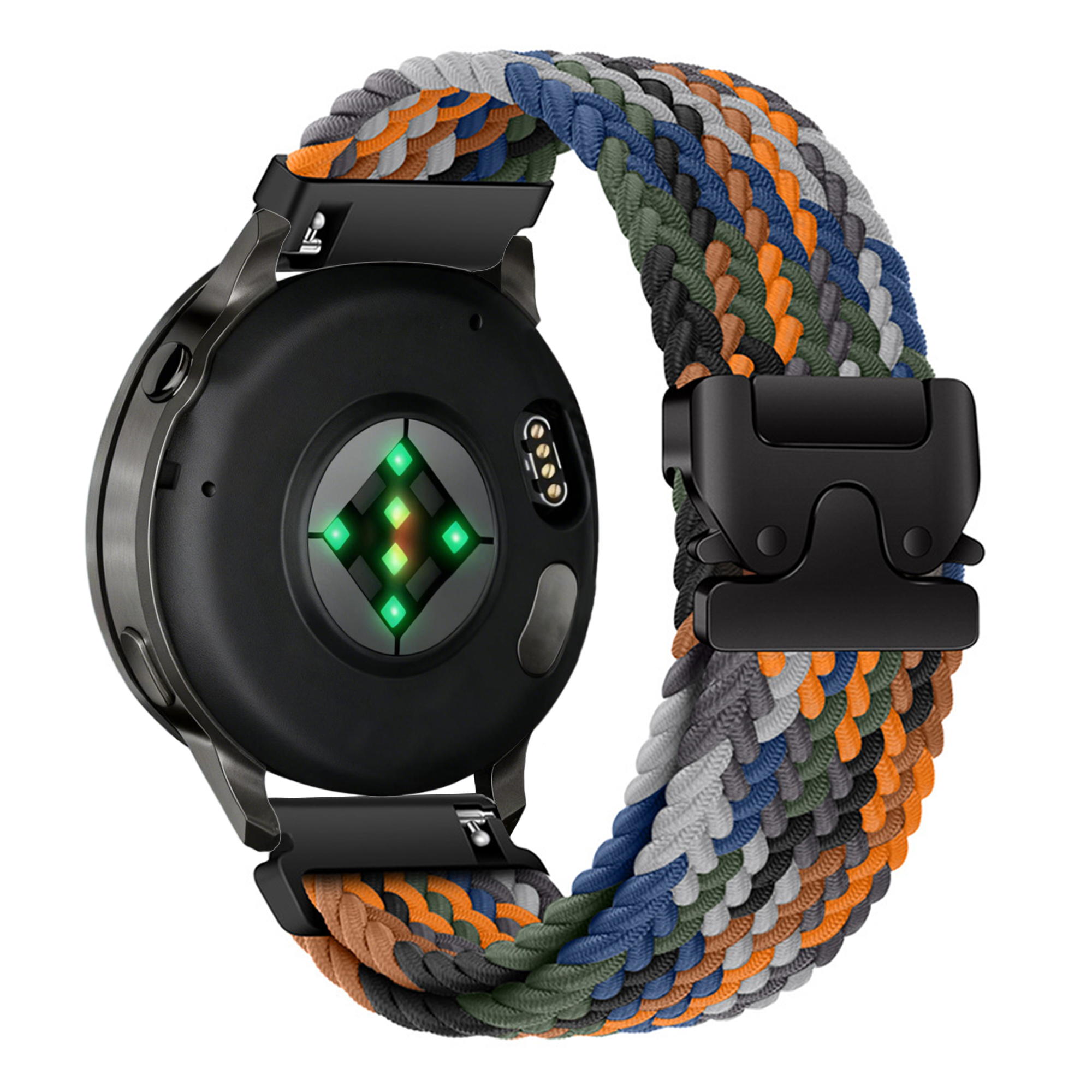 Bandz Garmin Forerunner 255s Braided Strap 'Parachute' (Multicolour)