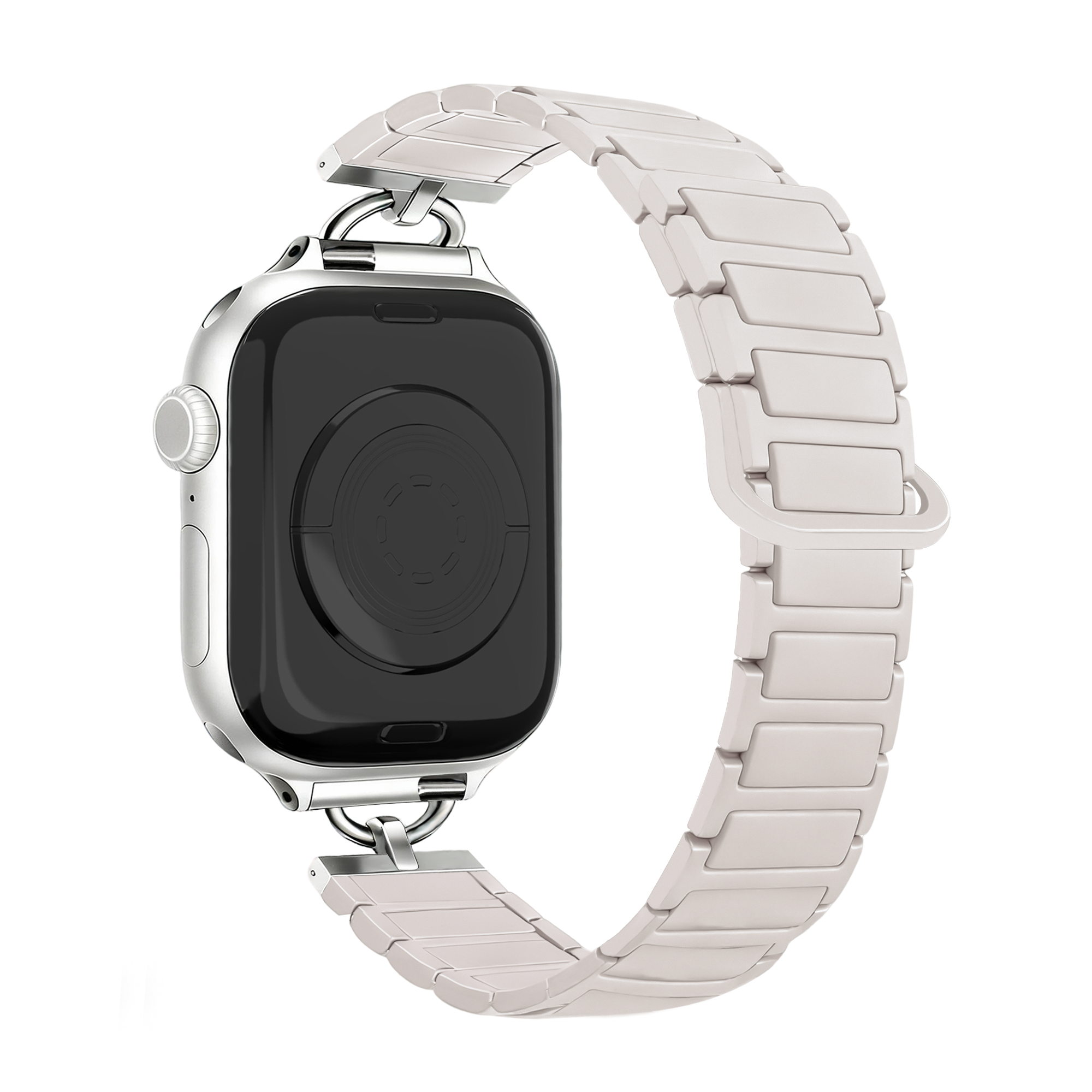 Bandz Apple Watch Magnetic Silicone Strap 'Slim' (Starlight)
