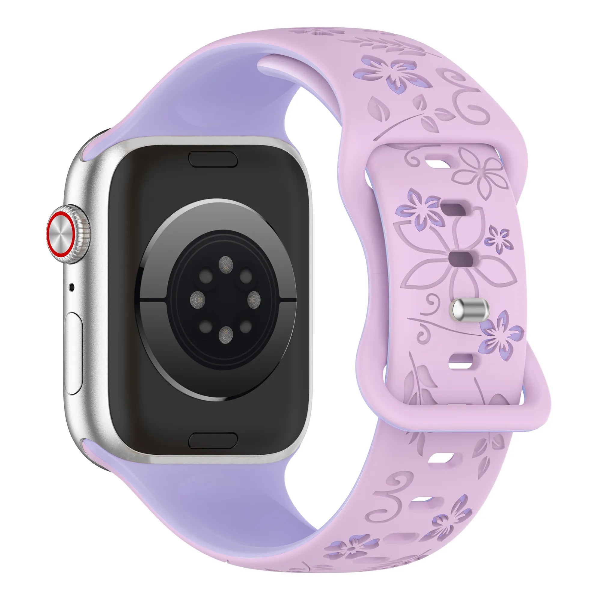 Apple Watch Flower Silicone Strap (Lilac/Purple)