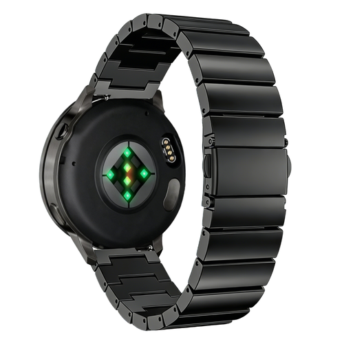 Bandz Garmin Forerunner 265 Steel Strap 'One Bead' (Black)