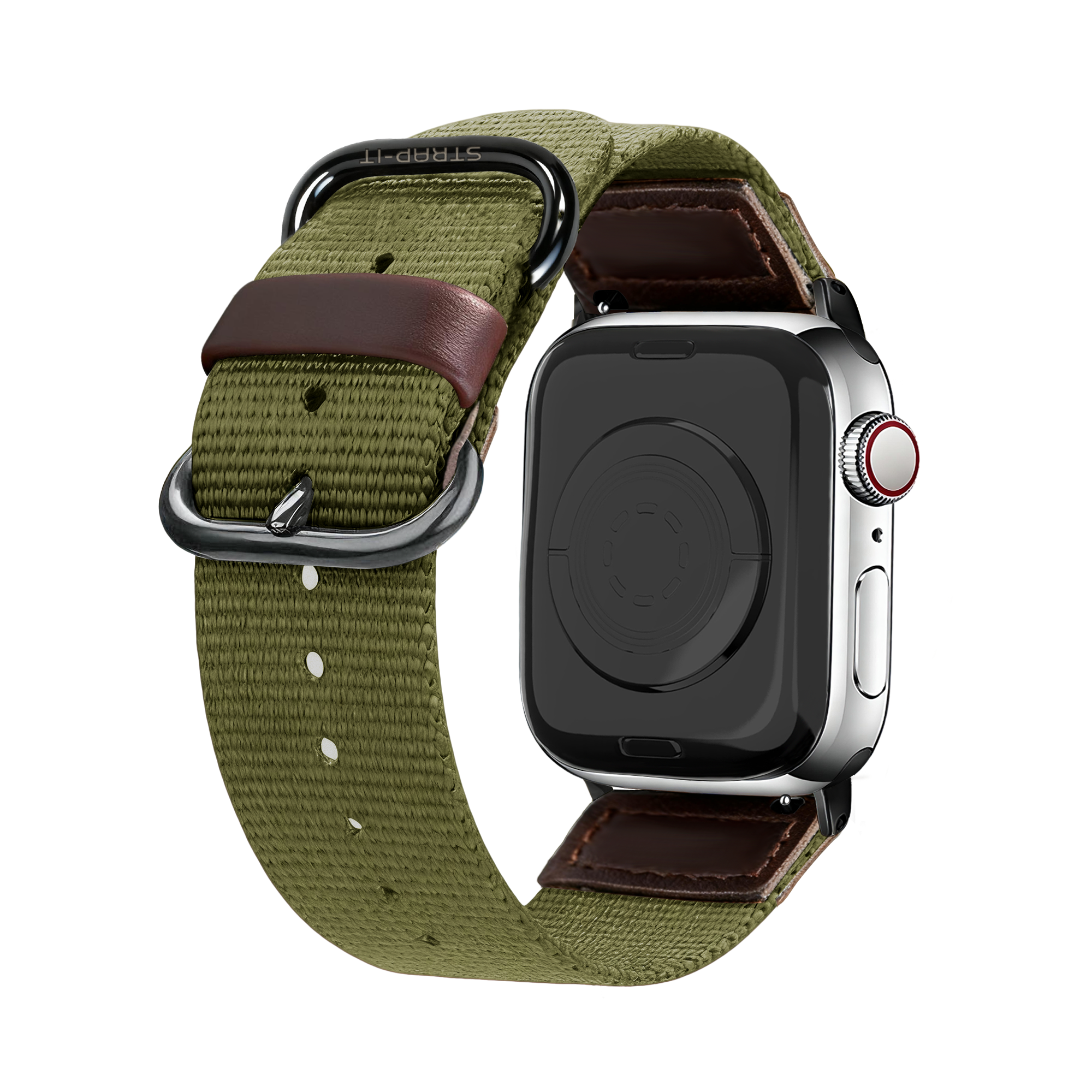 Apple Watch Canvas Strap (Army Green)