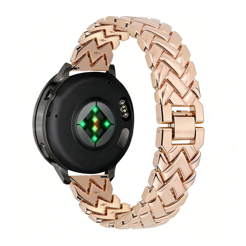Bandz Garmin Venu 3s Metal Strap 'V-Type' (Rose Gold)
