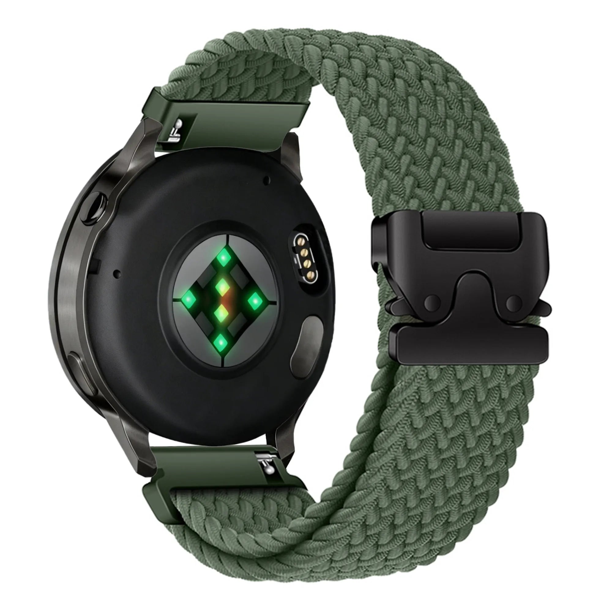 Bandz Garmin Vivoactive 5 Braided Strap 'Parachute' (Green)