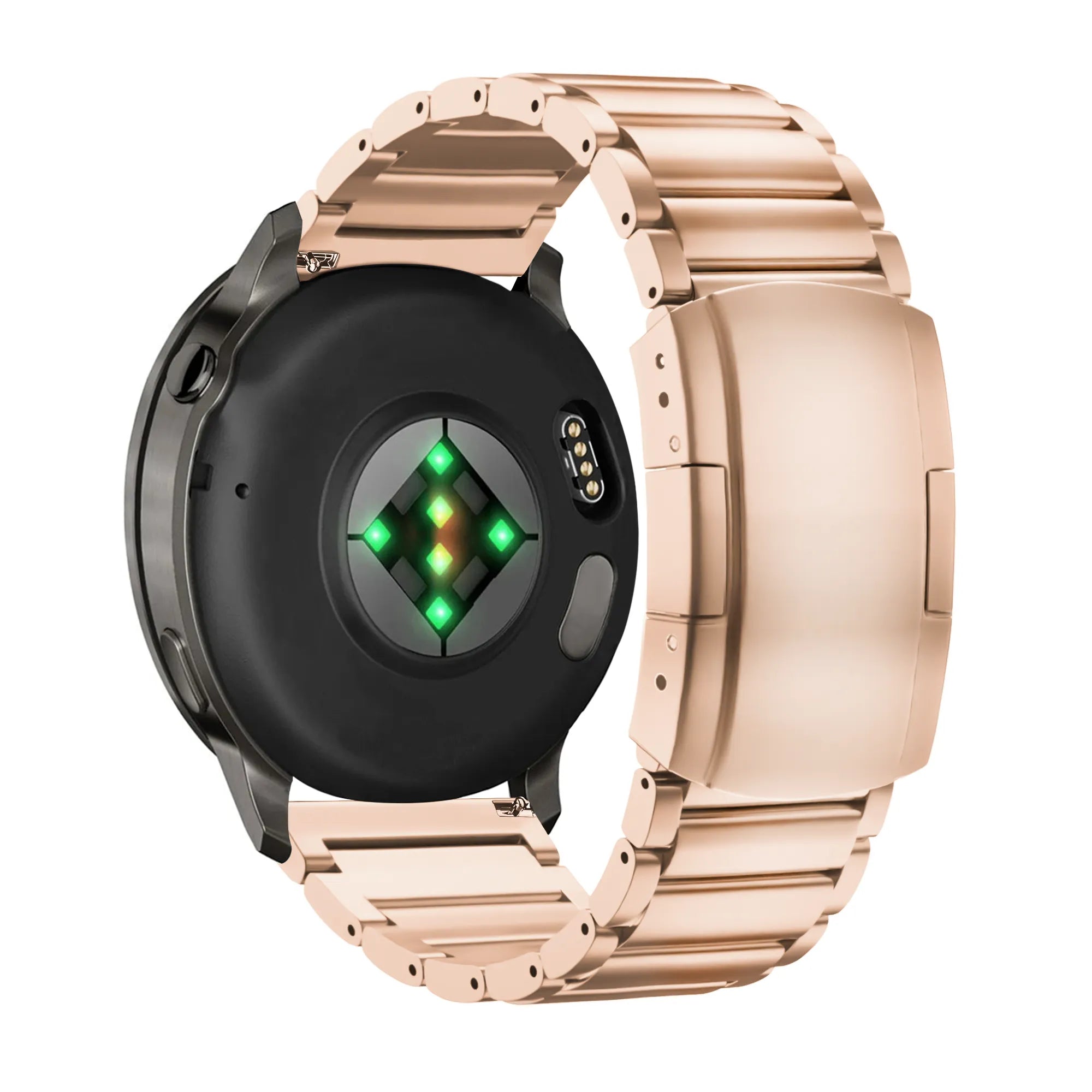 Bandz Garmin Vivomove Trend Titanium Link Strap (Rose Gold)