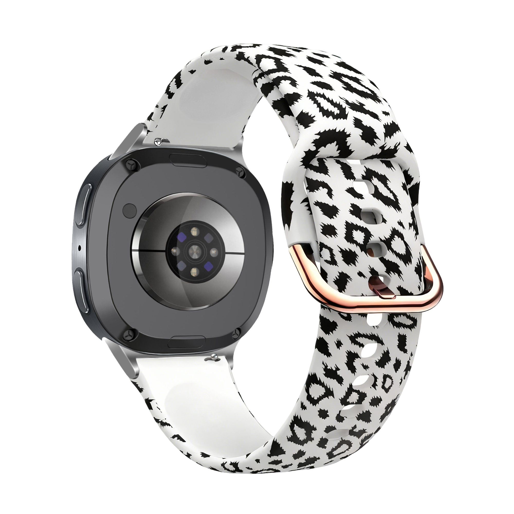 Samsung Galaxy Watch 8 - 40mm White Leopard Strap