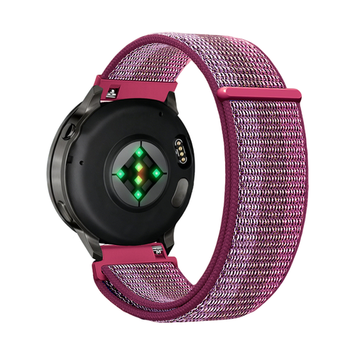 Bandz Garmin Vivoactive 4s Nylon Loop Strap (Berry)