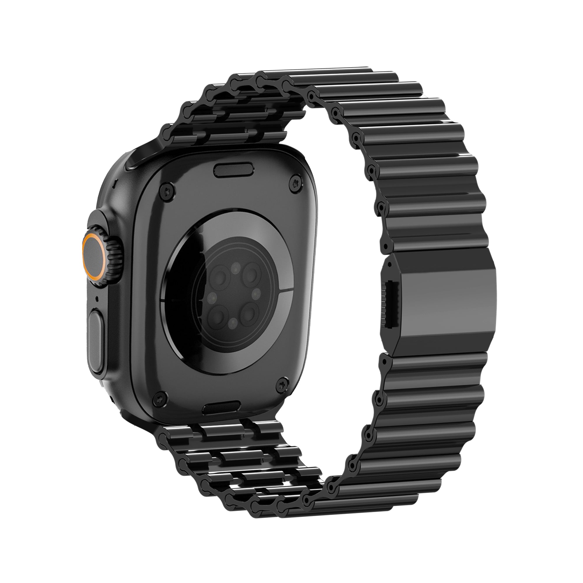 Bandz Apple Watch Ultra Premium Steel Strap 'Ocean' (Black)