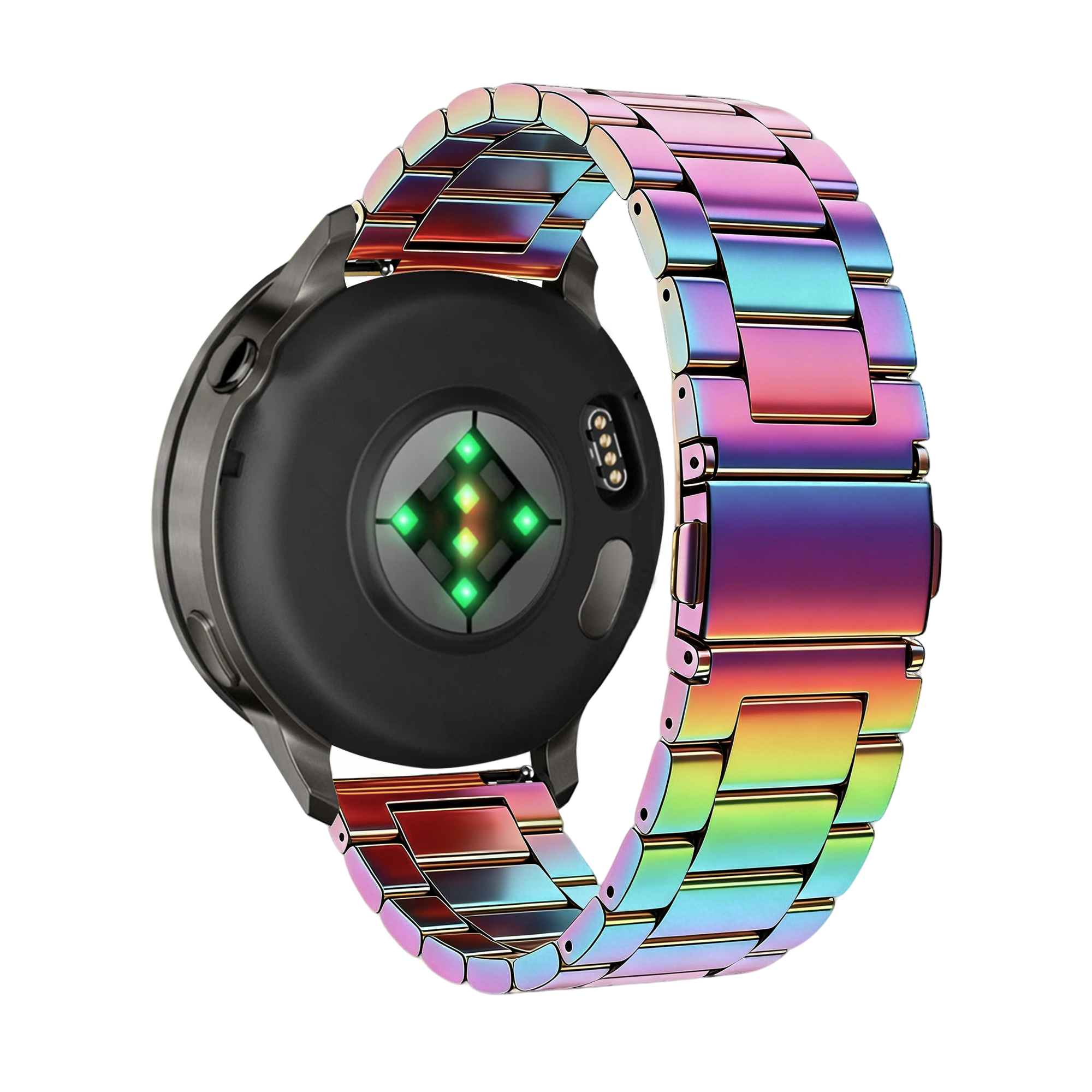 Bandz Garmin Forerunner 255s Steel Strap 'Classic' (Pearlescent)