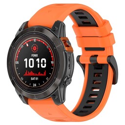 Garmin Instinct 3 - 45mm Sport Buckle Strap (Orange/Black)