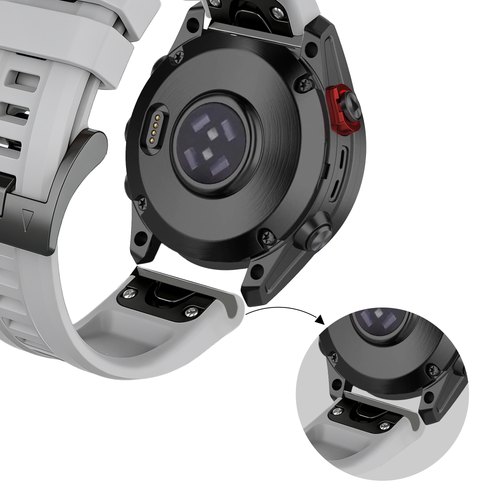 Bandz Garmin Epix Pro (Gen 2) 51mm Silicone Strap 'Classic' (Grey)