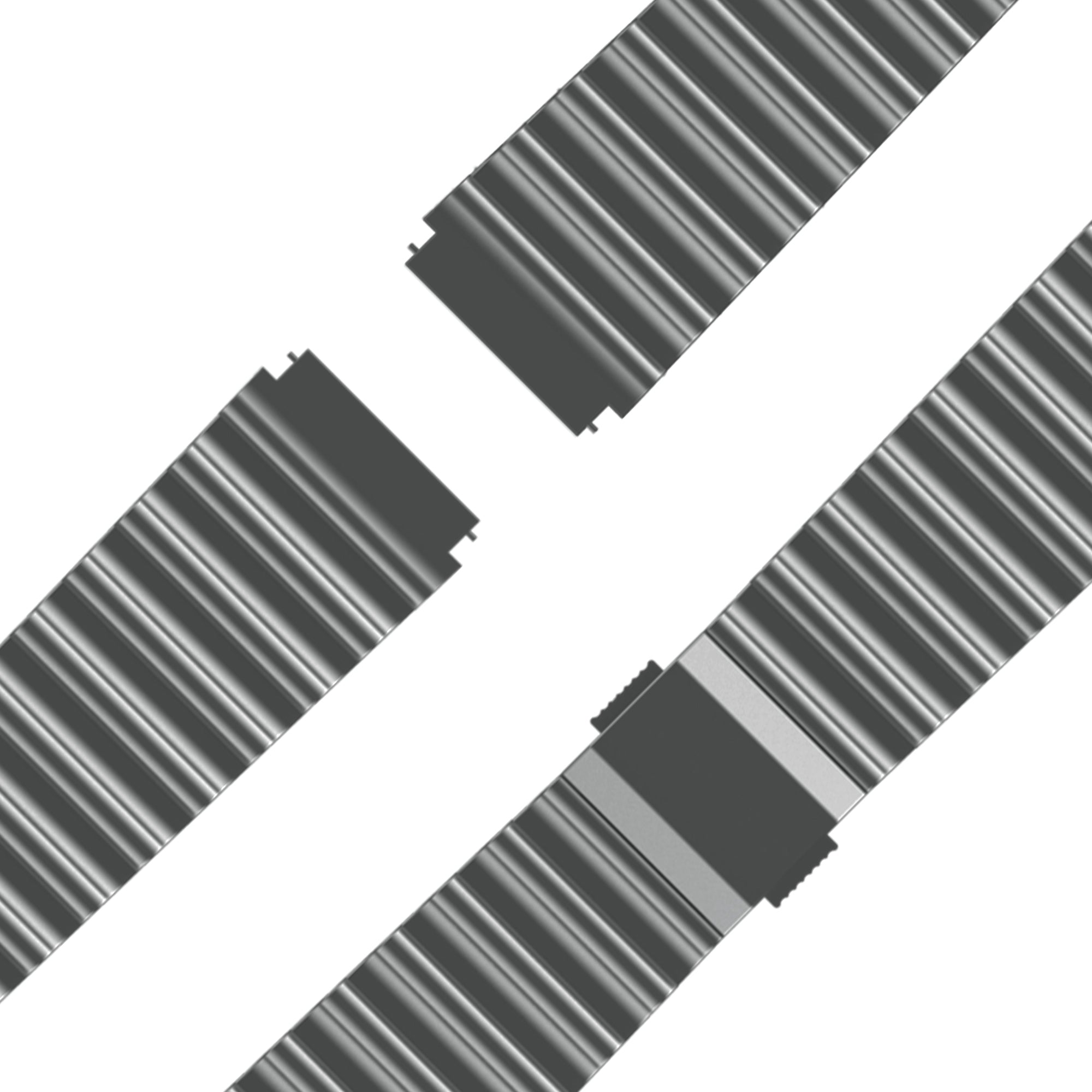 Bandz Garmin Venu 2 Premium Steel Strap 'Ocean' (Titanium Grey)