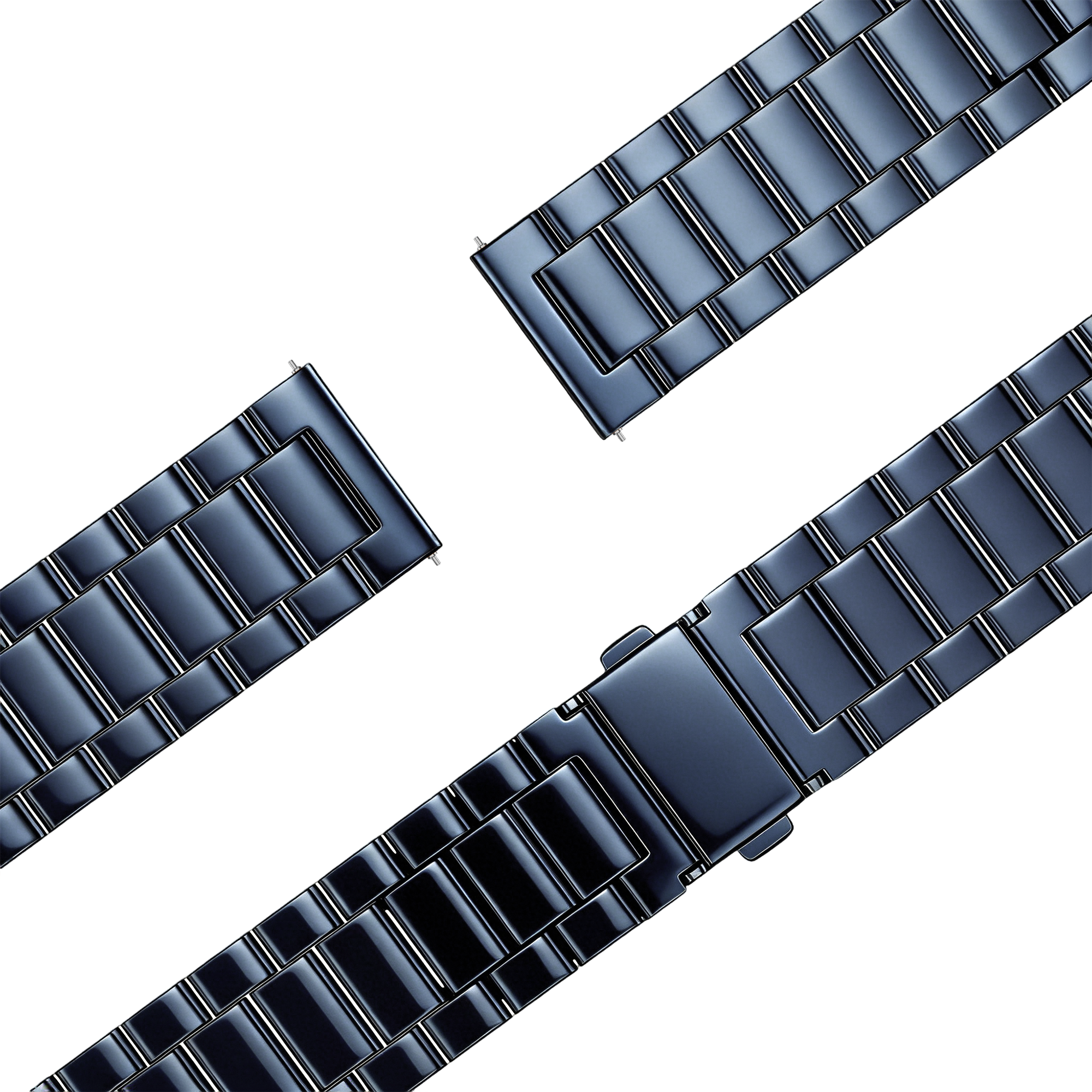Bandz Garmin Forerunner 255 Steel Strap 'Classic' (Blue)