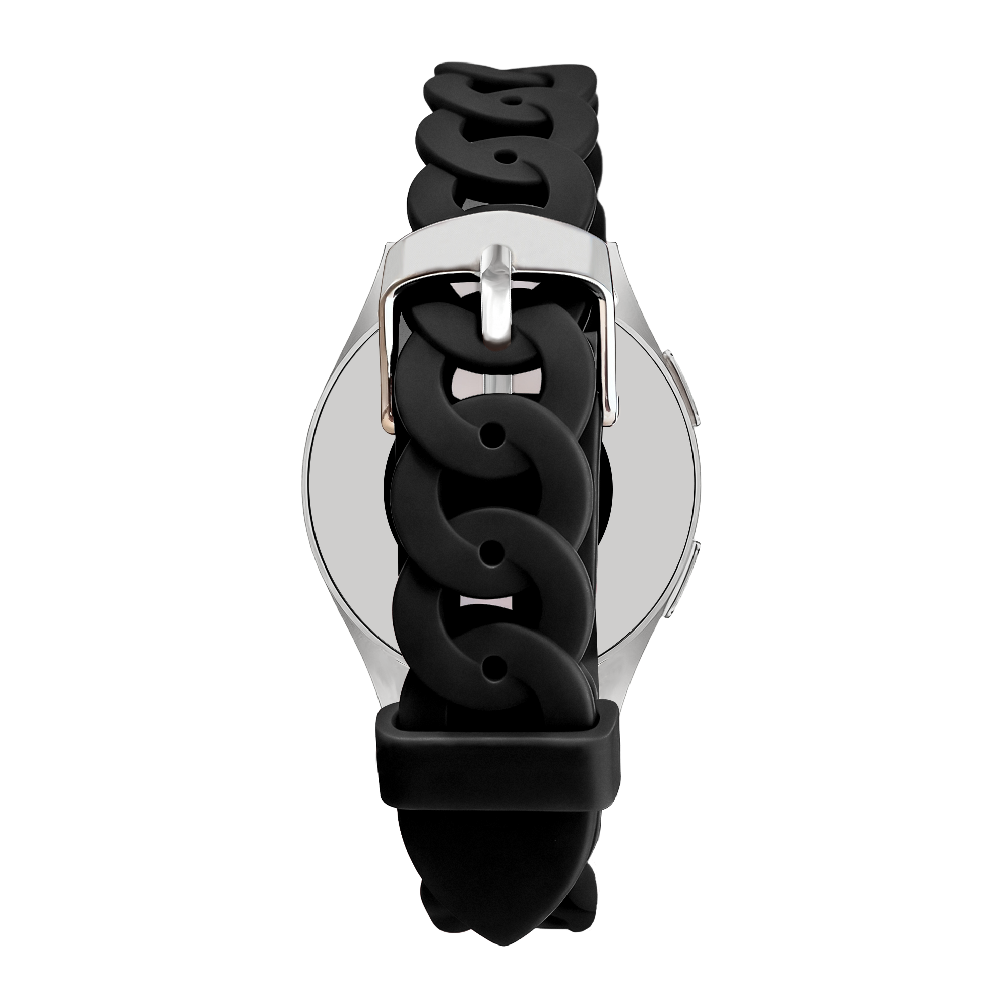Bandz Withings ScanWatch Nova Silicone Strap 'Chains' (Black)