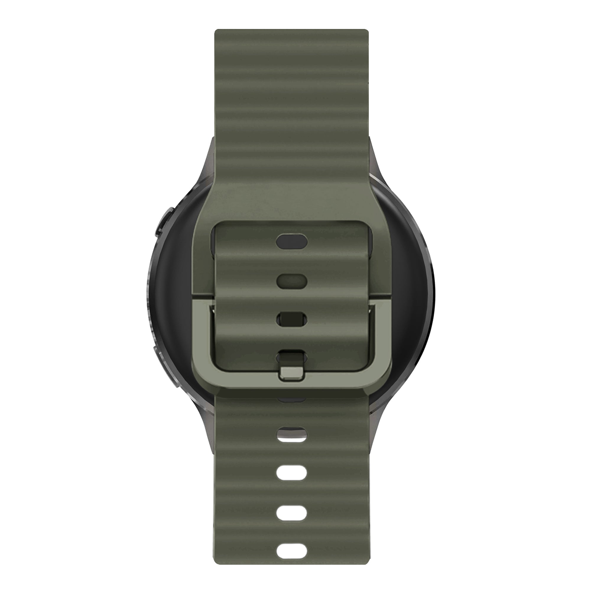 Bandz Garmin Vivoactive 3 Silicone Strap 'Wave' (Army Green)