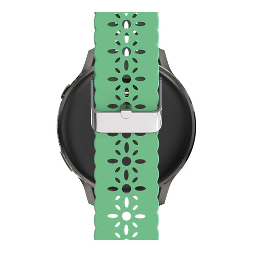 Bandz Garmin Approach S42 Silicone Strap 'Lace' (Light Green)