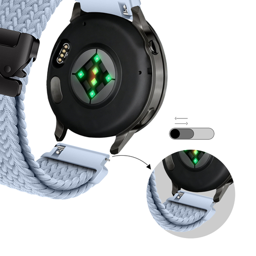 Bandz Garmin Approach S42 Braided Strap 'Parachute' (Light Blue)