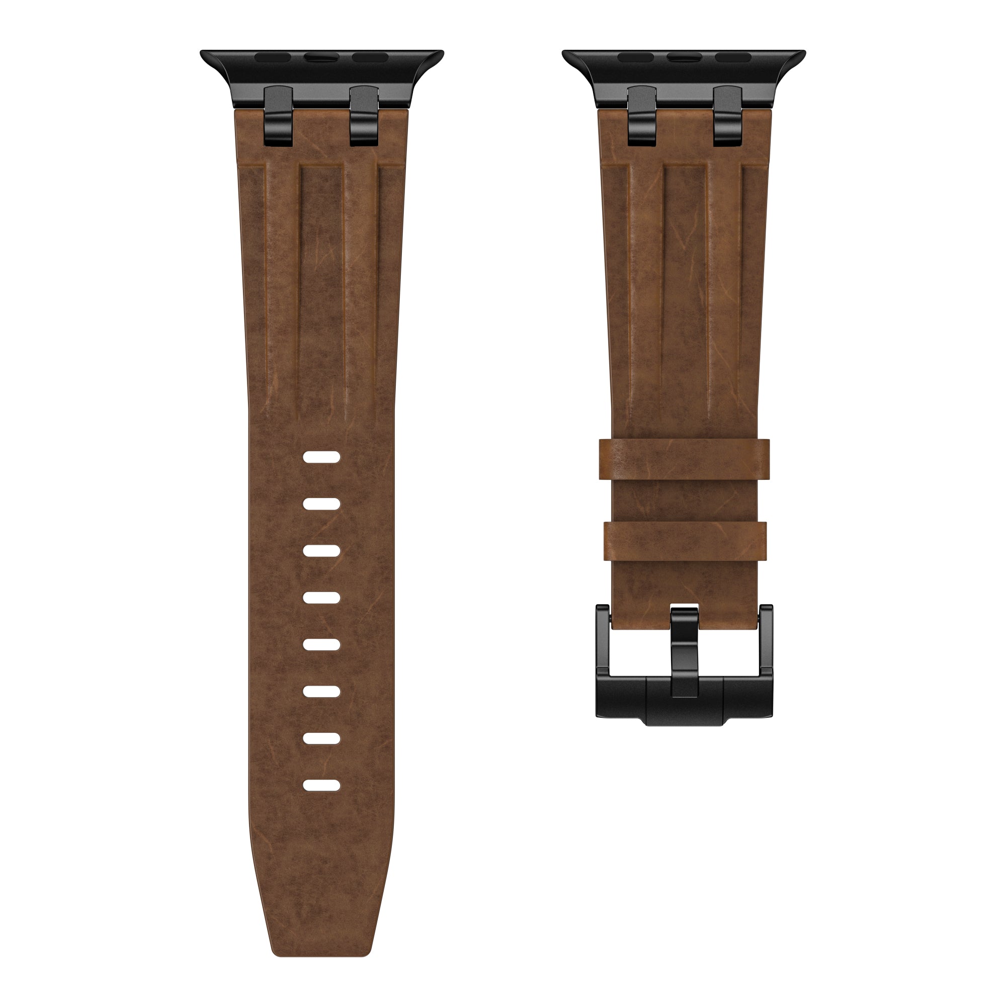 Apple Watch Solid Leather Strap (Bronze Brown)