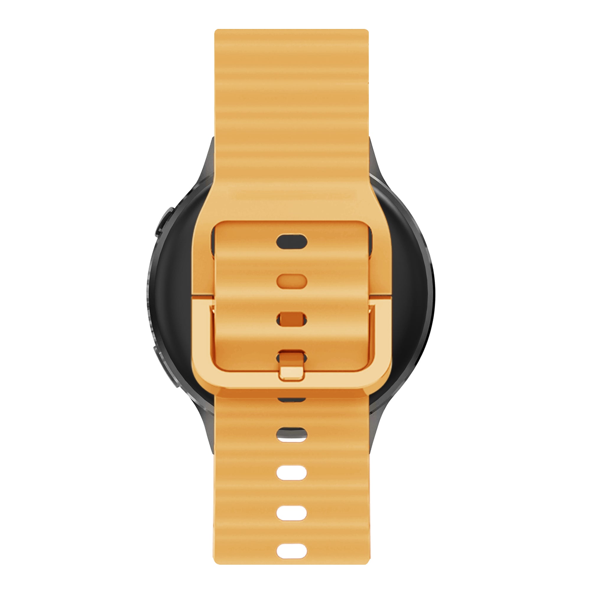Bandz Garmin Bounce 2 Silicone Strap 'Wave' (Dark Yellow)