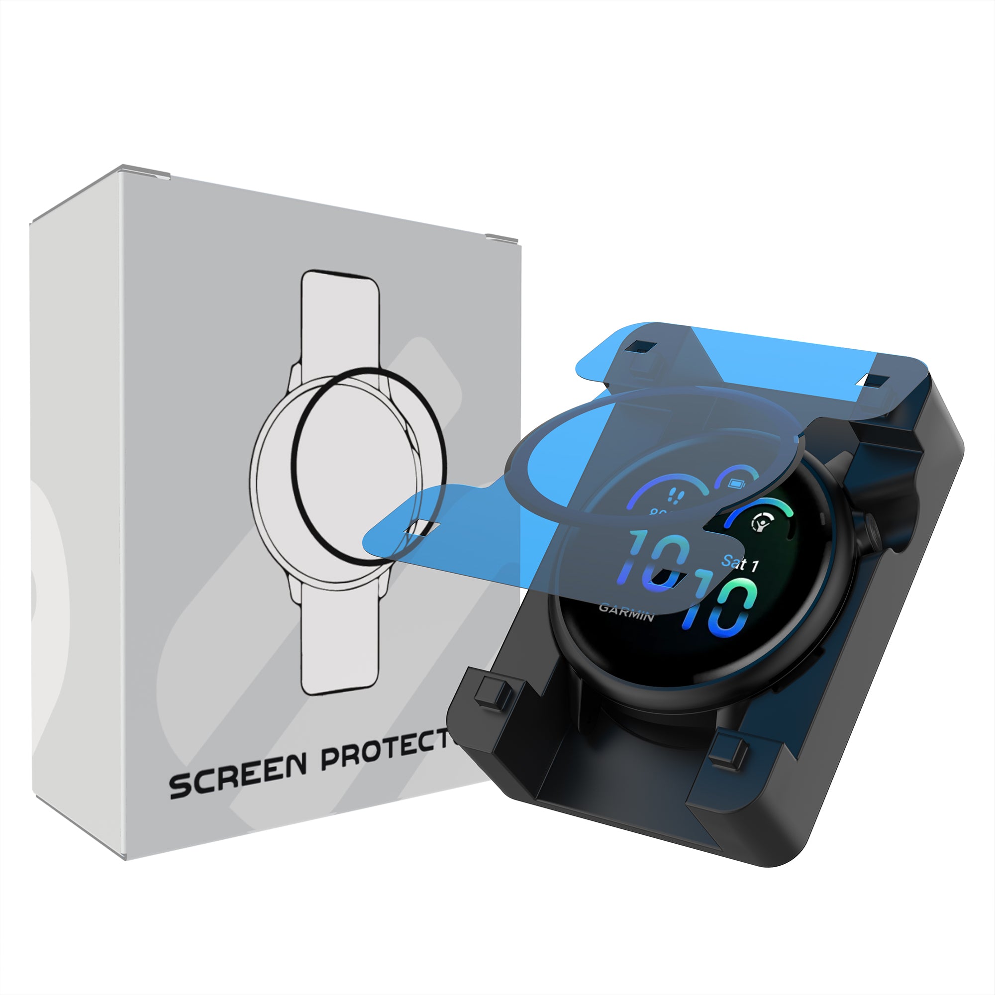 Screenprotector with One-Click Tool - Garmin Vivoactive 6