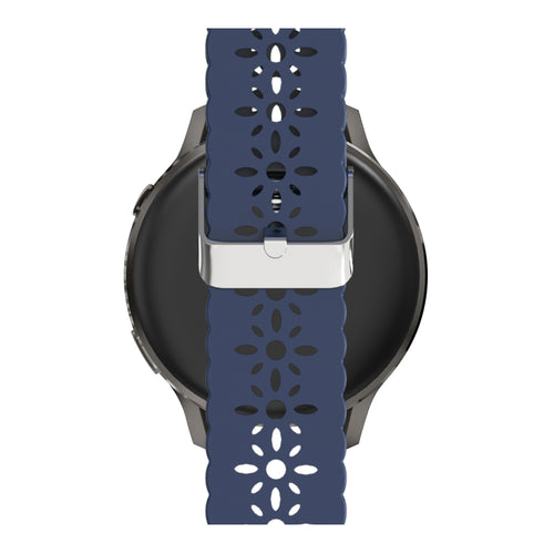 Bandz Garmin Vivomove Style Silicone Strap 'Lace' (Dark Blue)
