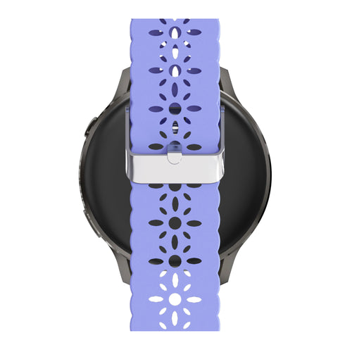 Bandz Garmin Venu 2 Plus Silicone Strap 'Lace' (Light Purple)