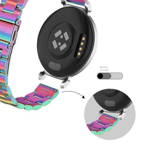 Bandz Garmin Lily 2 Steel Strap 'Classic' (Rainbow)