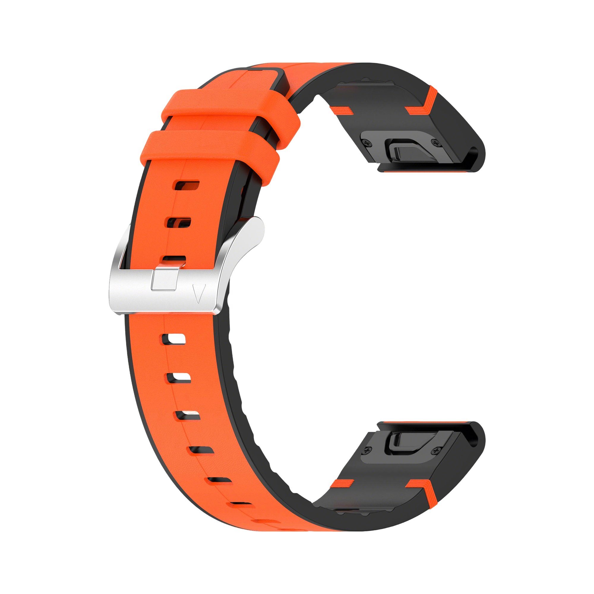Garmin Fenix 8 - 51mm Leather Hybrid Strap (Orange)