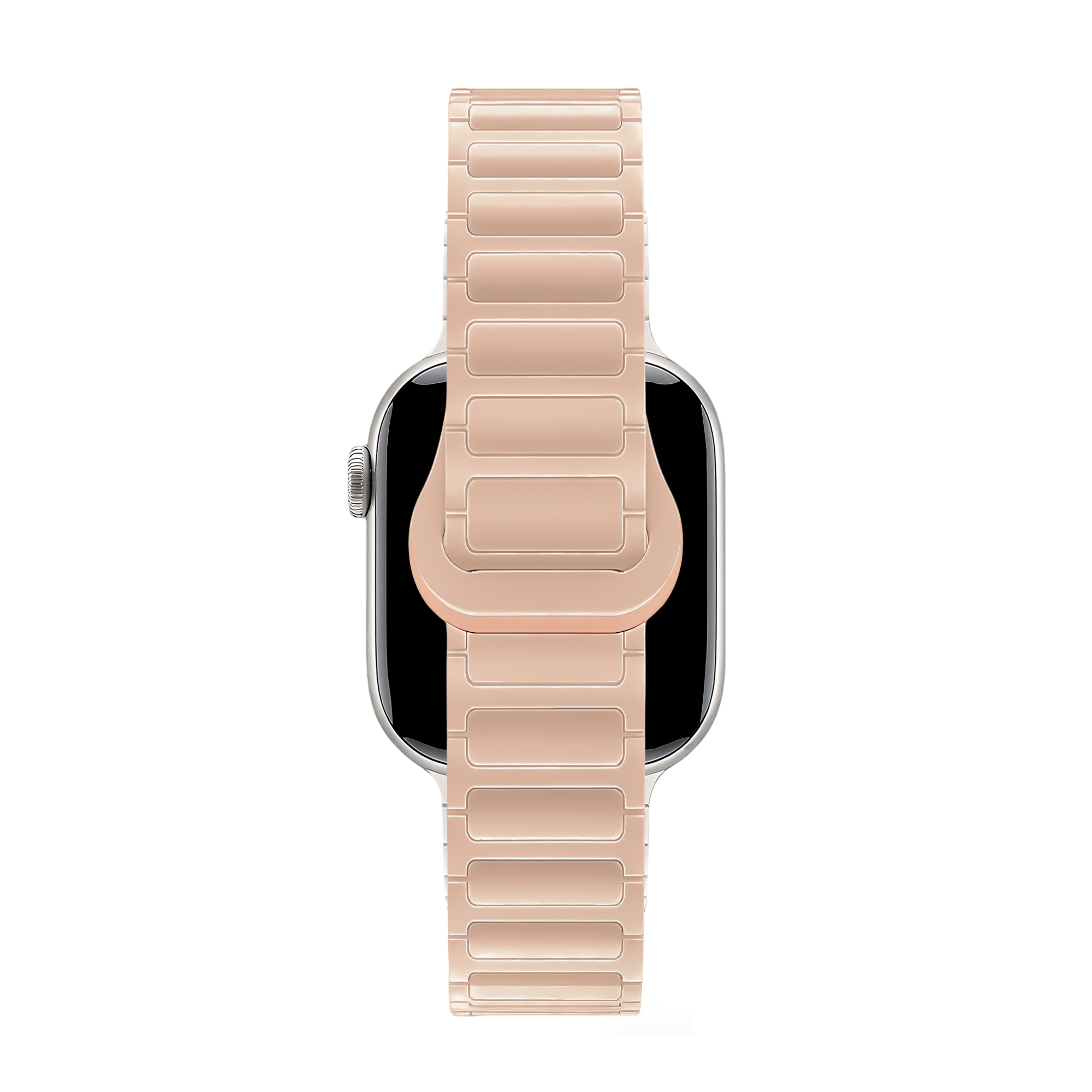 Bandz Apple Watch Magnetic Silicone Strap 'Slim' (Milk Tea)