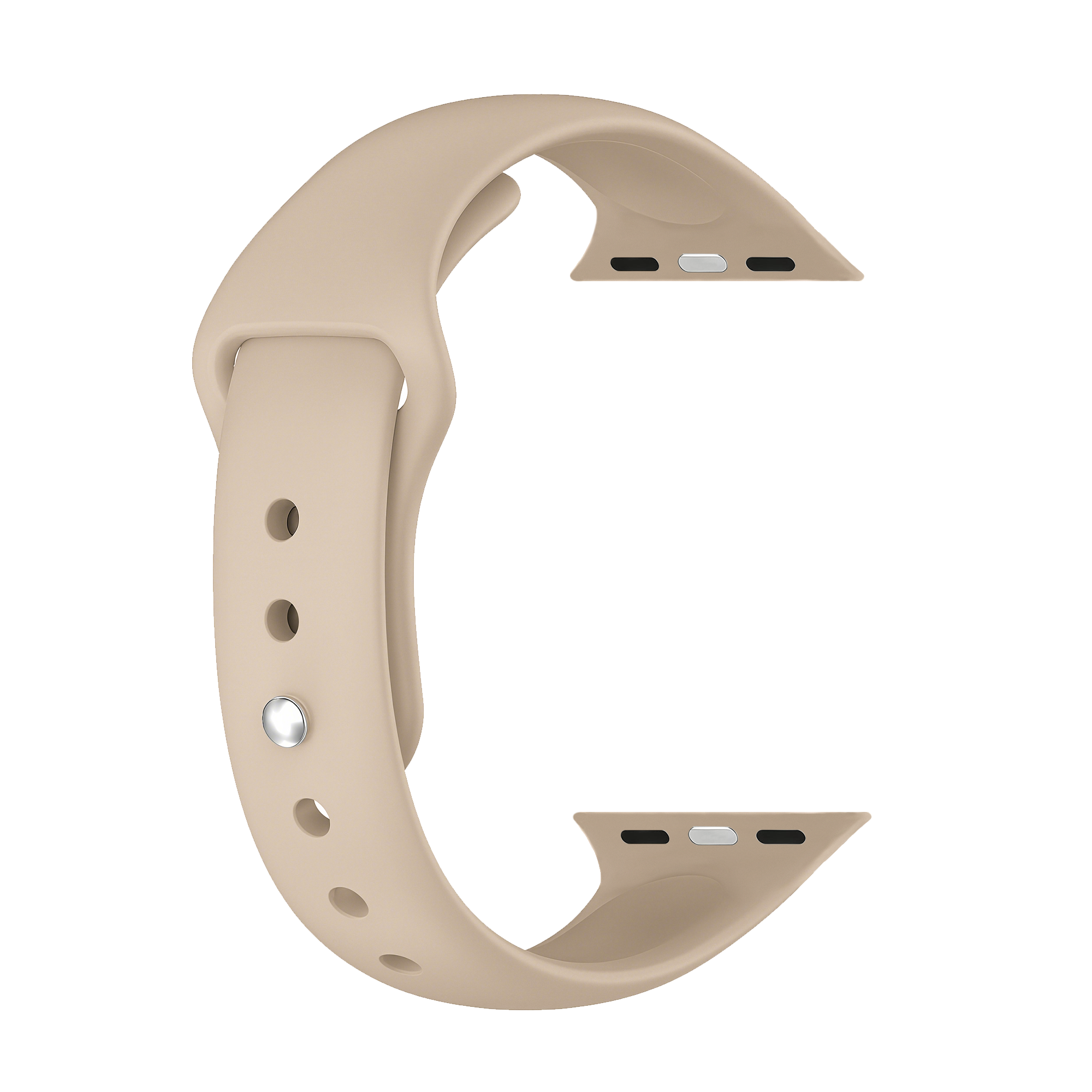 Apple Watch Slimfit Silicone Strap (Beige)