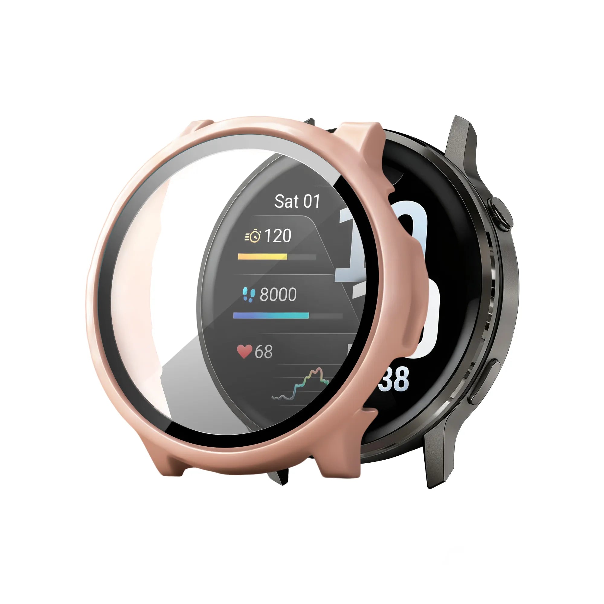 Bandz Garmin Venu 4 - 41mm PC Cover with Glass (Pink)