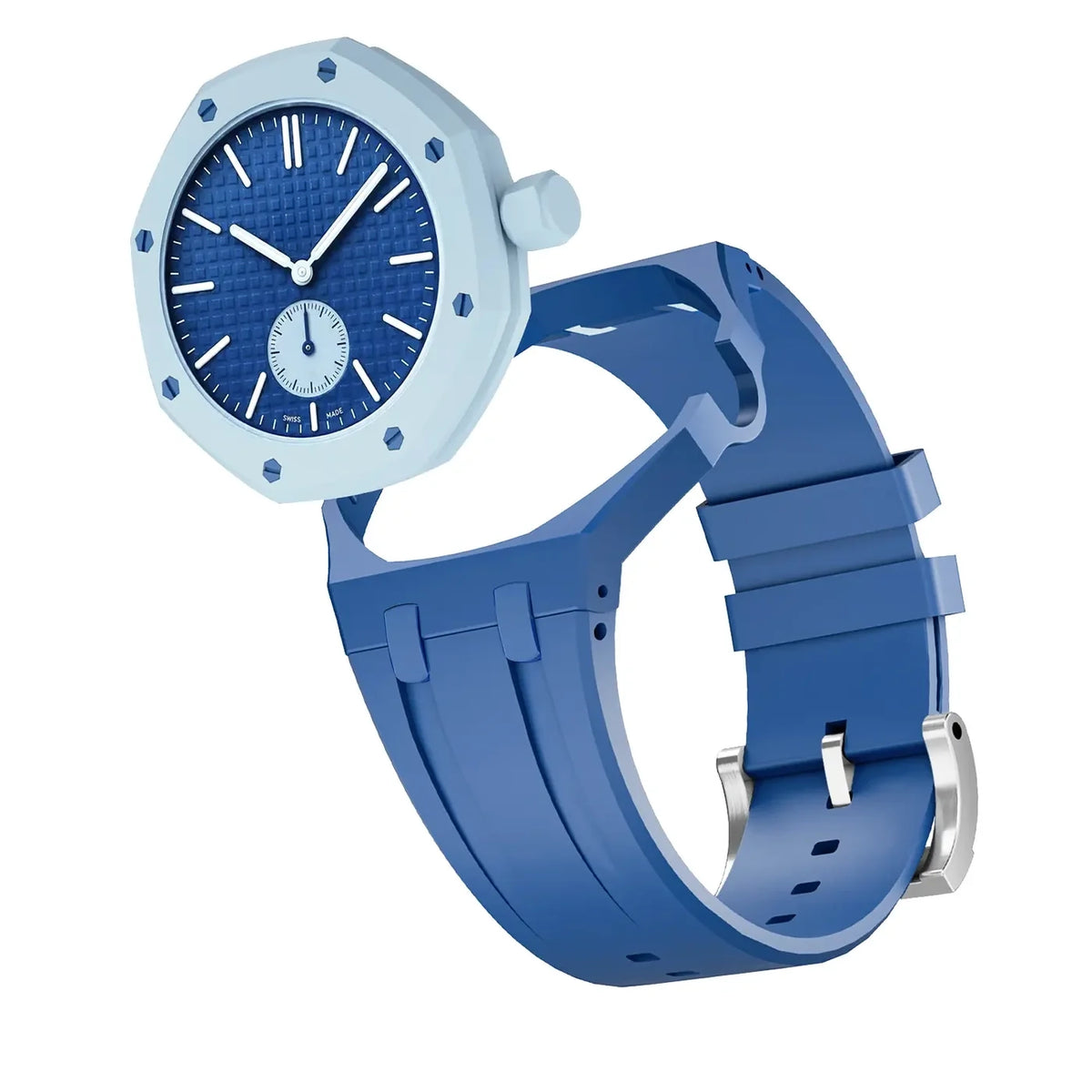 Swatch Royal Pop Silicone Strap - 3 O'Clock (Dark Blue)