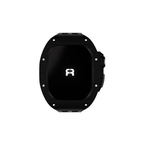 Reqior Apple Watch 45mm Polymer Case with Rubber Strap (Carbon Black)