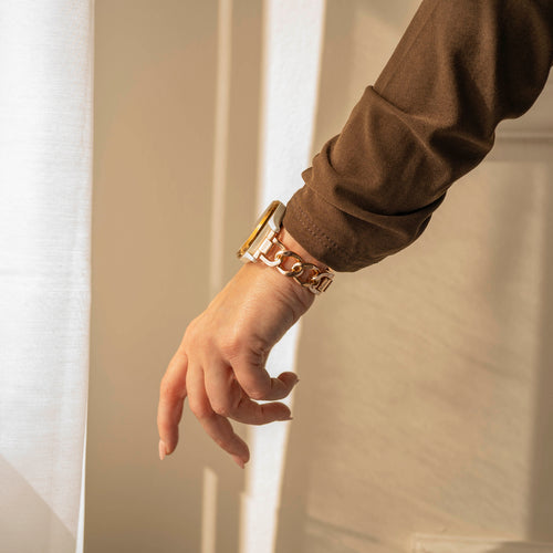 Polar Ignite Steel Chain Strap (Rose Gold)