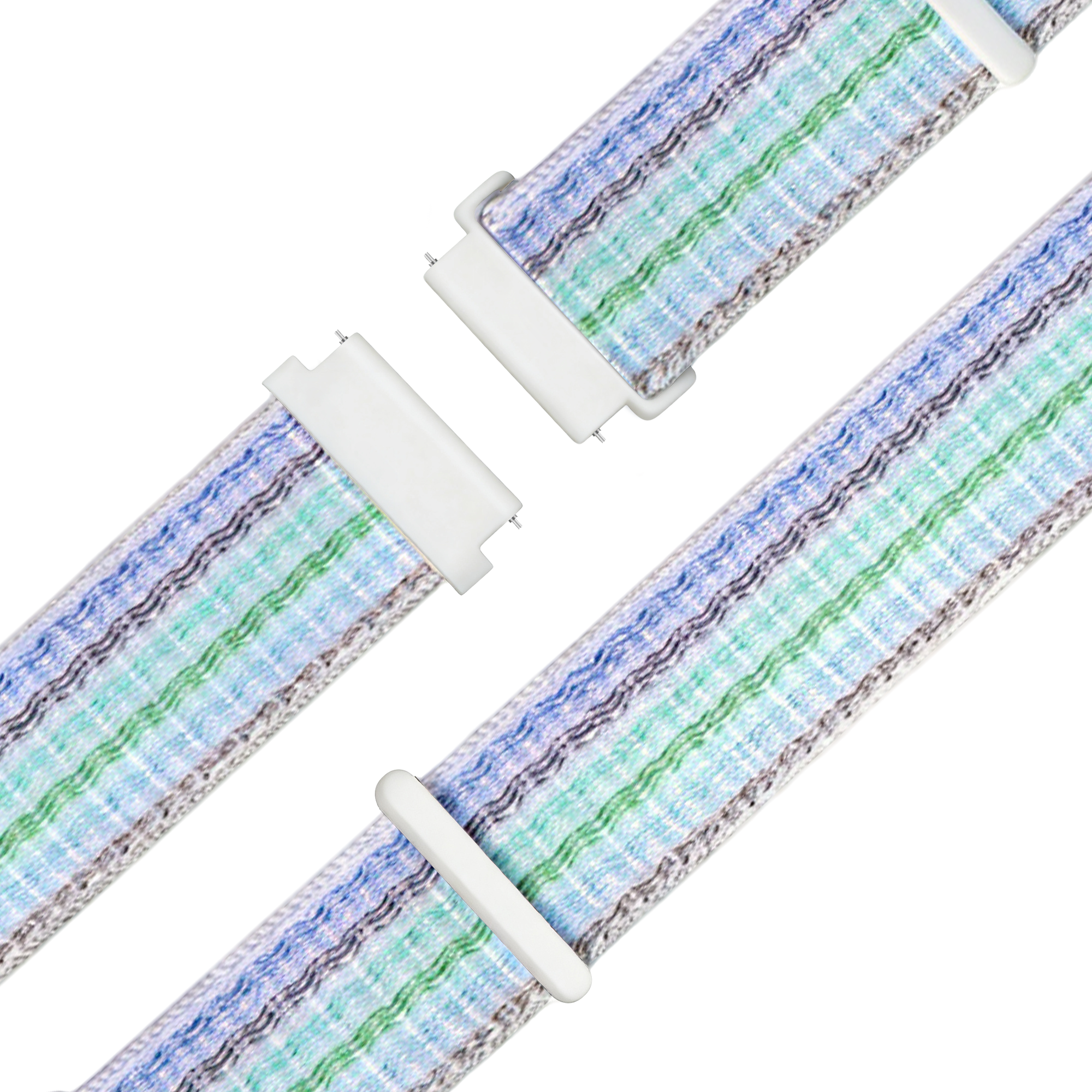 Bandz Garmin Venu 3s Nylon Loop Strap (Blue Stripes)