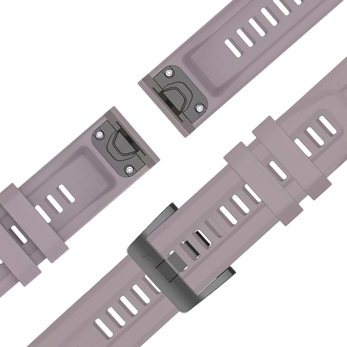 Bandz Garmin Fenix 8 - 47mm Silicone Strap 'Classic' (Lavender Grey)