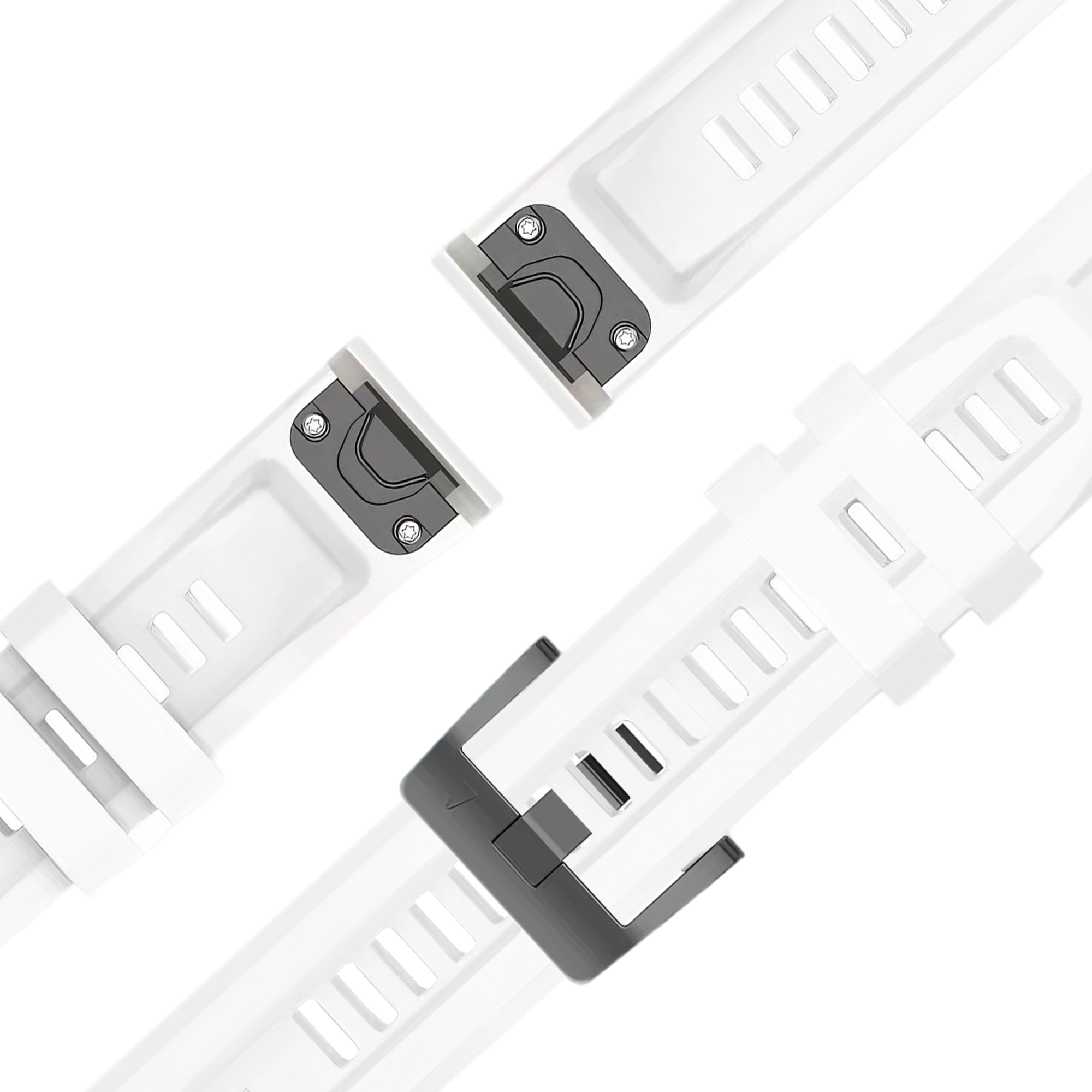 Bandz Garmin Forerunner 955 Silicone Strap 'Classic' (White)