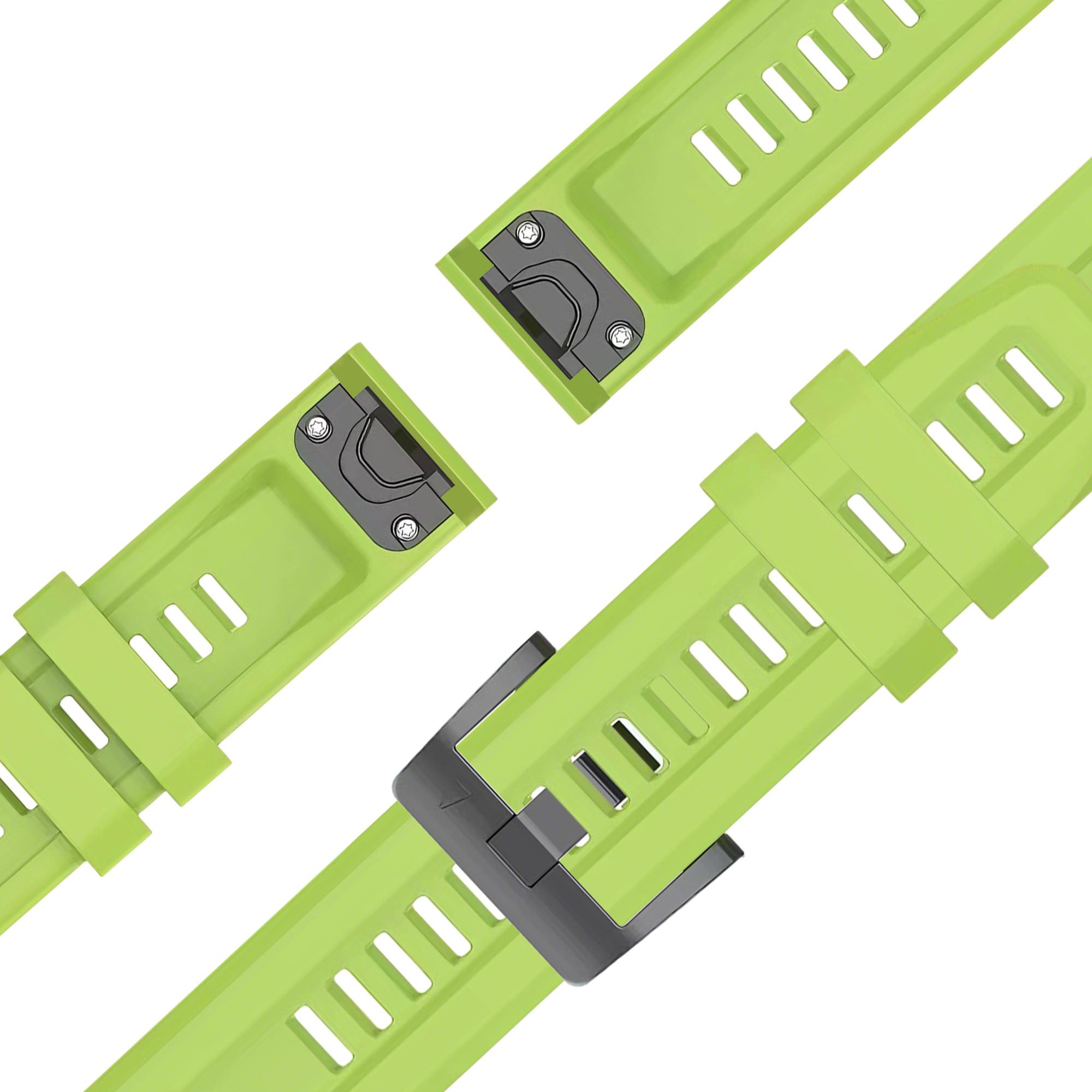 Bandz Garmin Descent Mk2S Silicone Strap 'Classic' (Light Green)