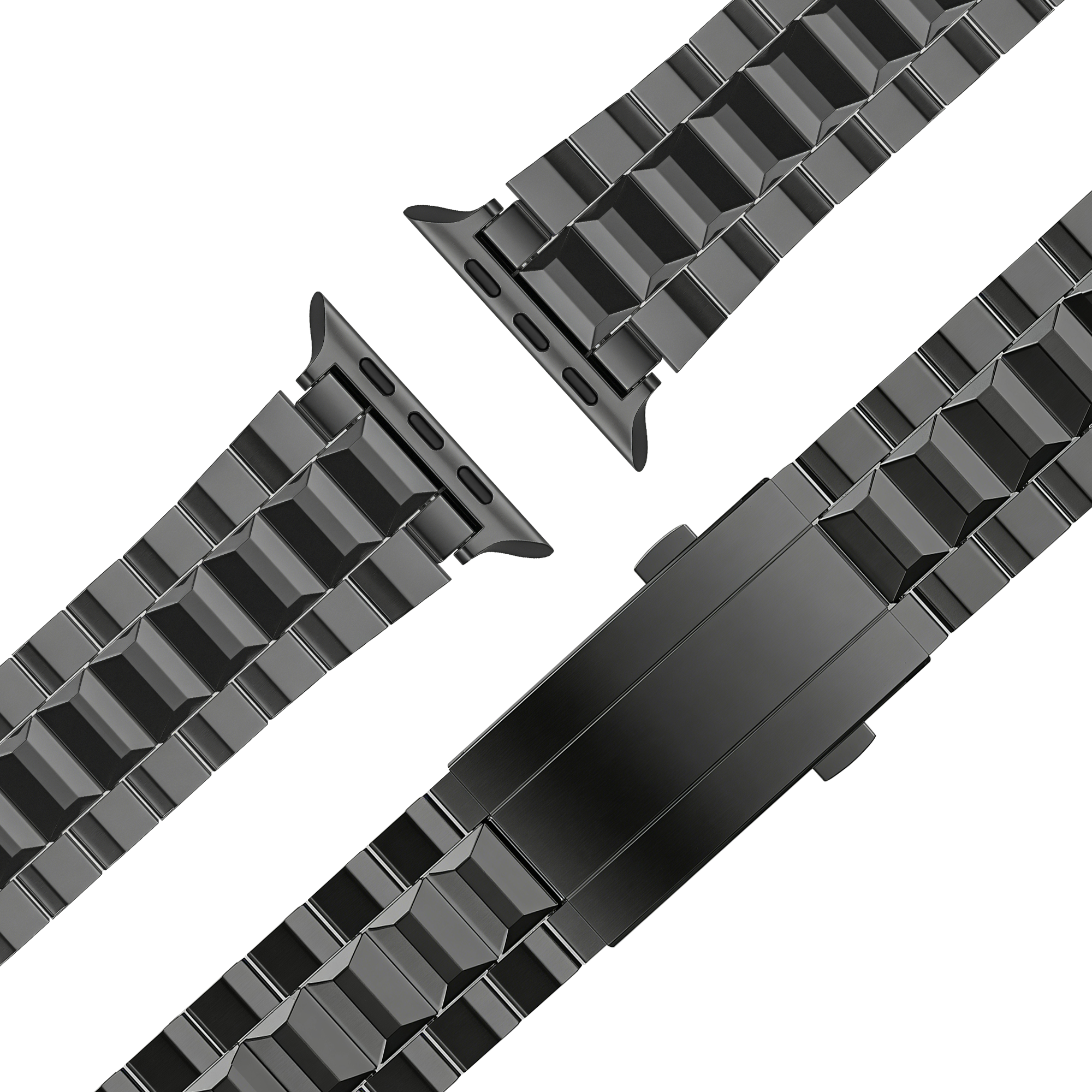 Bandz Apple Watch Ultra Titanium Strap 'Deluxe' (Black)