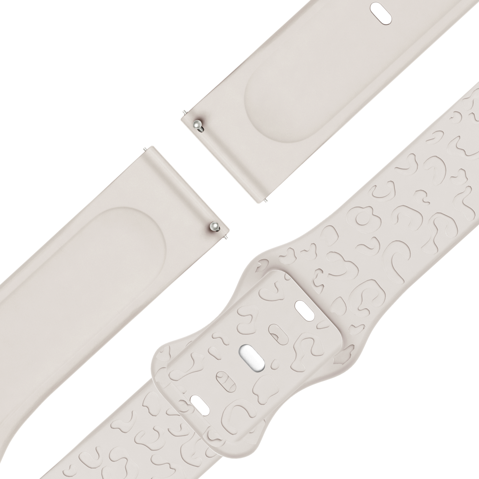 Bandz Garmin Vivoactive 4s Silicone Strap 'Leopard' (Starlight)