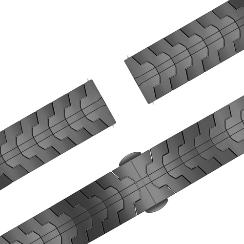 Bandz Garmin Venu 4 - 45mm Steel Strap 'Iron' (Black)