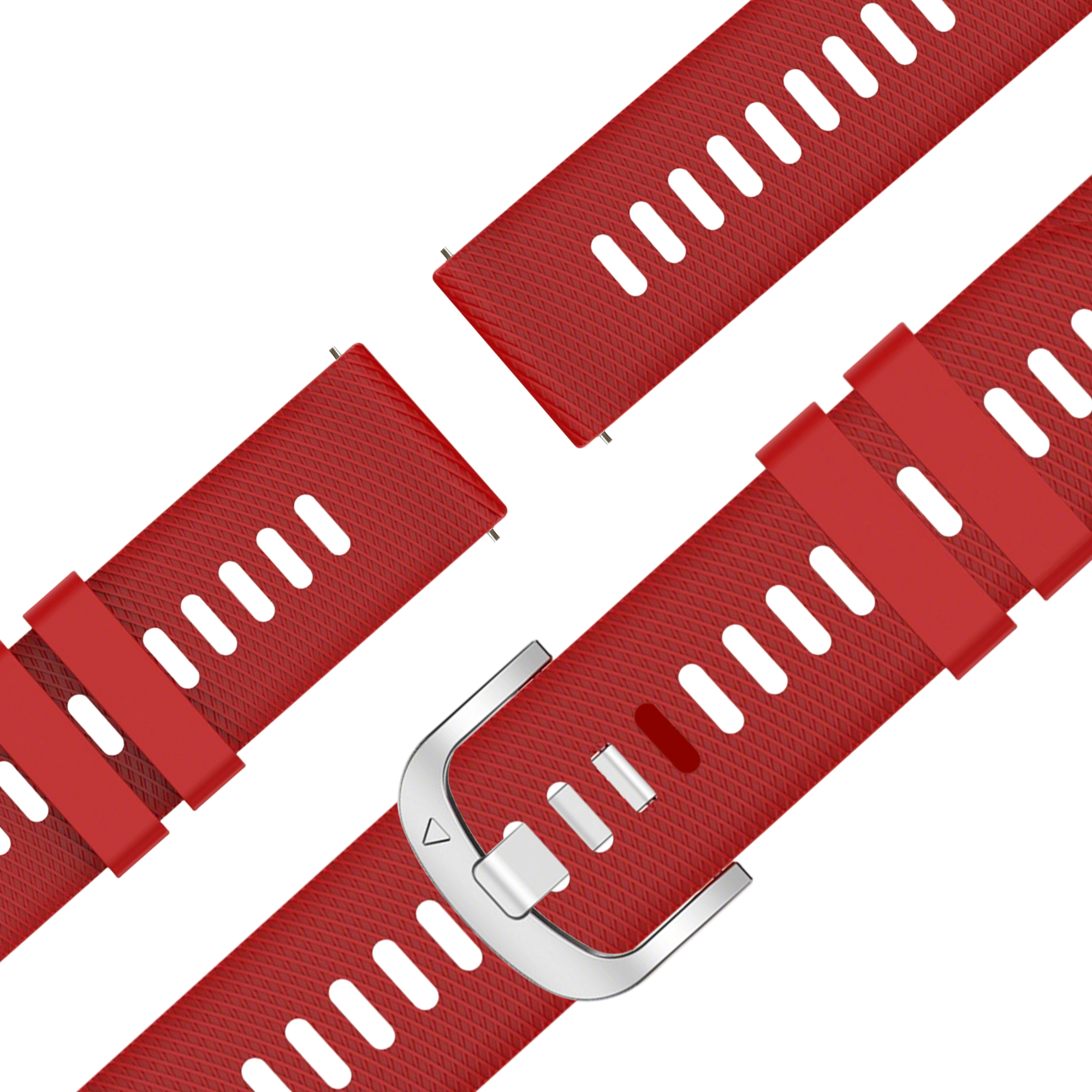Bandz Garmin Forerunner 255s Silicone Strap 'Deluxe' (Red)
