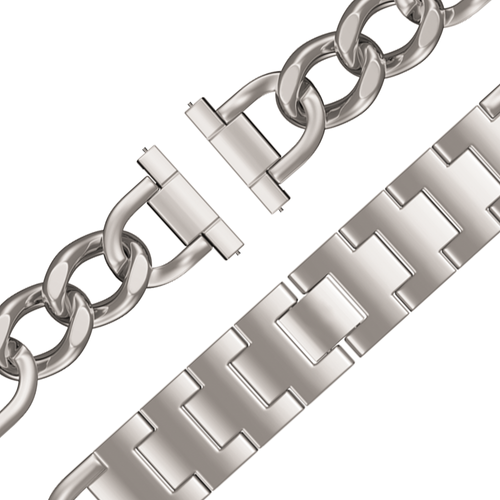 Bandz Garmin Venu 2s Metal Strap 'Chains' (Starlight)