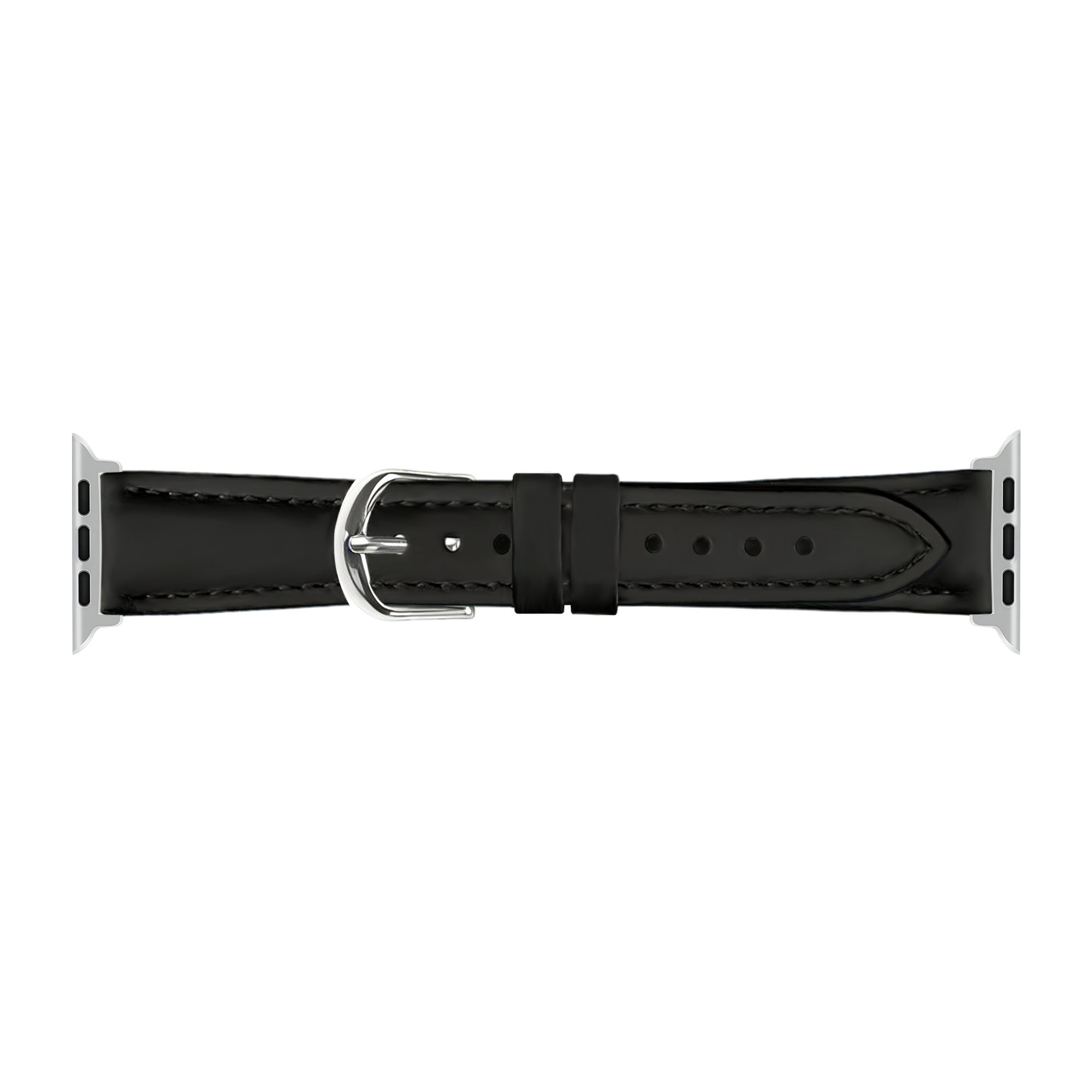 Apple Watch Slimfit Leather Strap (Black)